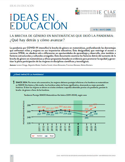 La brecha de género en matemáticas que dejó la pandemia: ¿Qué hay detrás y cómo avanzar?